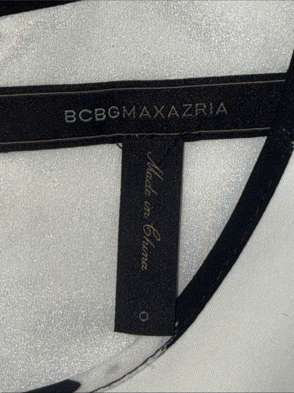 BCBGMAXAZRIA “NIKKOLE” Woven Black/ White Gown Size 0 - Picture 3 of 14